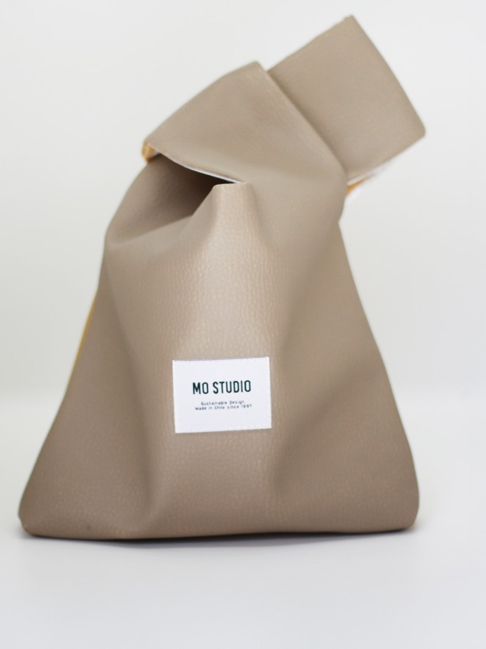 M.STUDIO Taupe  Minimalist Tote Bag